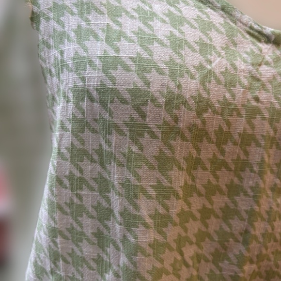 NWT Roxy Mint Houndstooth Juniors or Women Mini Camisole Dress Size L - Picture 9 of 11